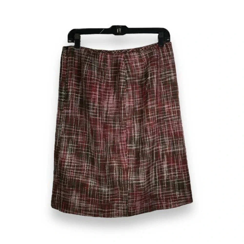 Unbranded Red Tweed Preppy Academia Skirt Size 10 - 